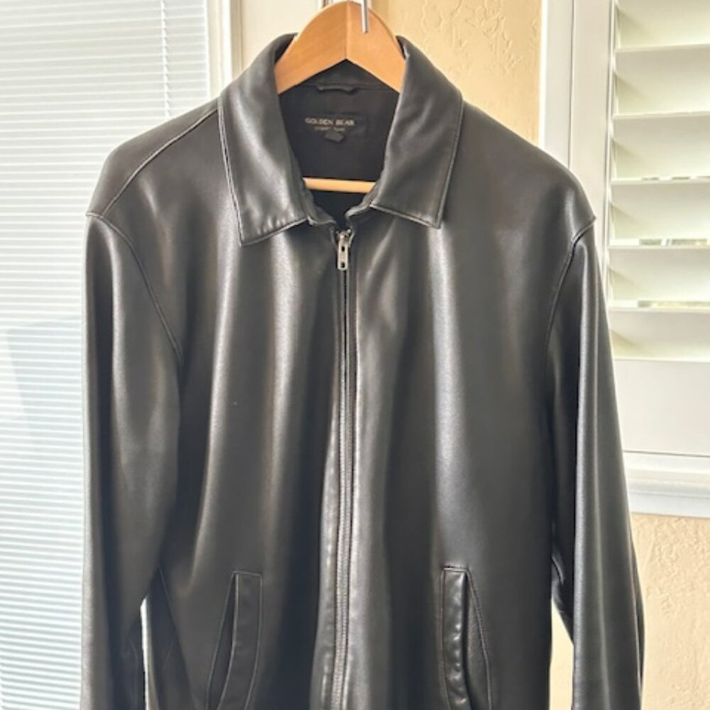 Golden Bear Sport Wear Leather Jacket for Men